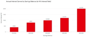 Annual Interest Earned by Savings Balance