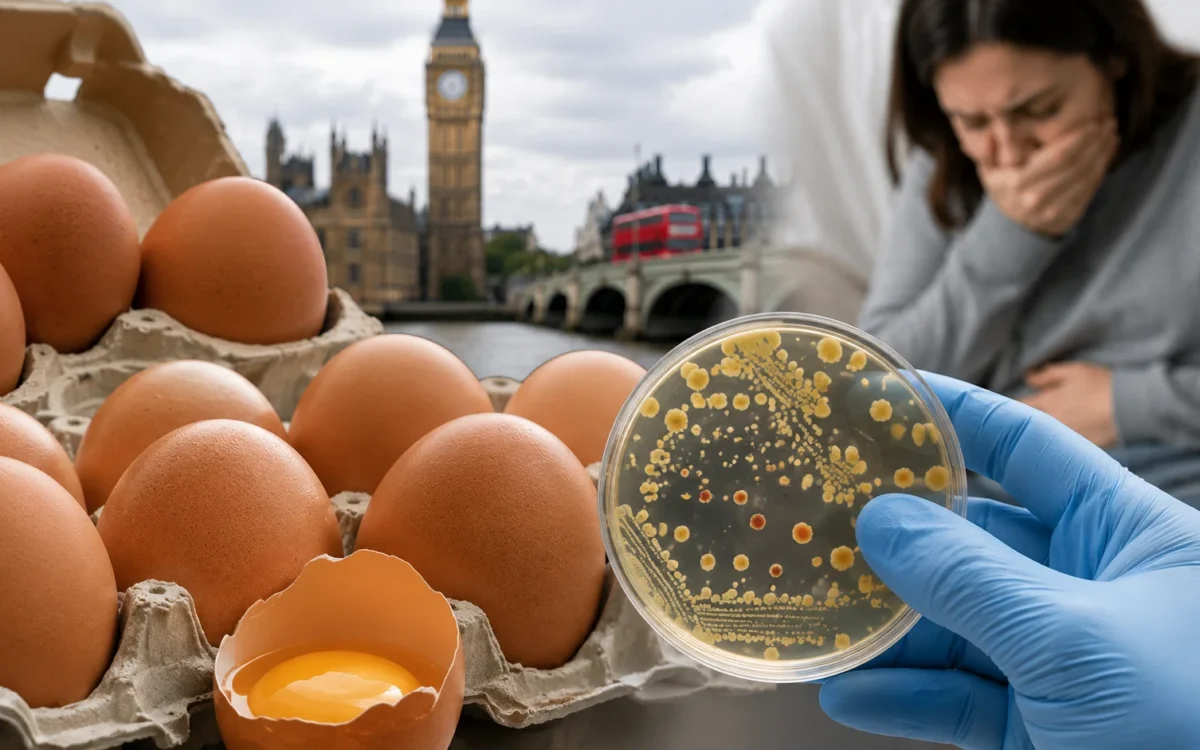 UK Egg Salmonella Cases Reach 207 as London Records Highest Total
