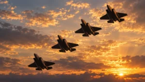 Fighter jets formation