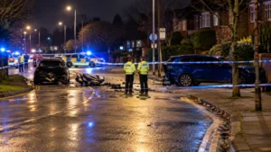 Night Crash Scene