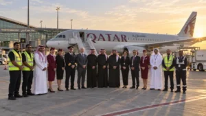 Qatar Airways airport team