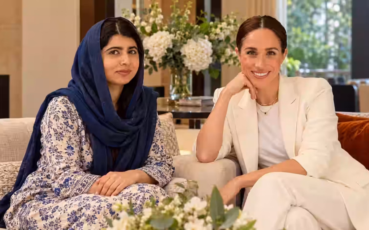 Meghan Meets Malala Yousafzai At Claridge’s In London As Duchess Announces Girls’ Education Partnership