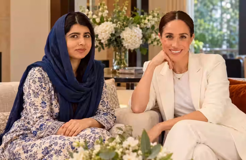 Meghan Meets Malala Yousafzai At Claridge’s In London As Duchess Announces Girls’ Education Partnership