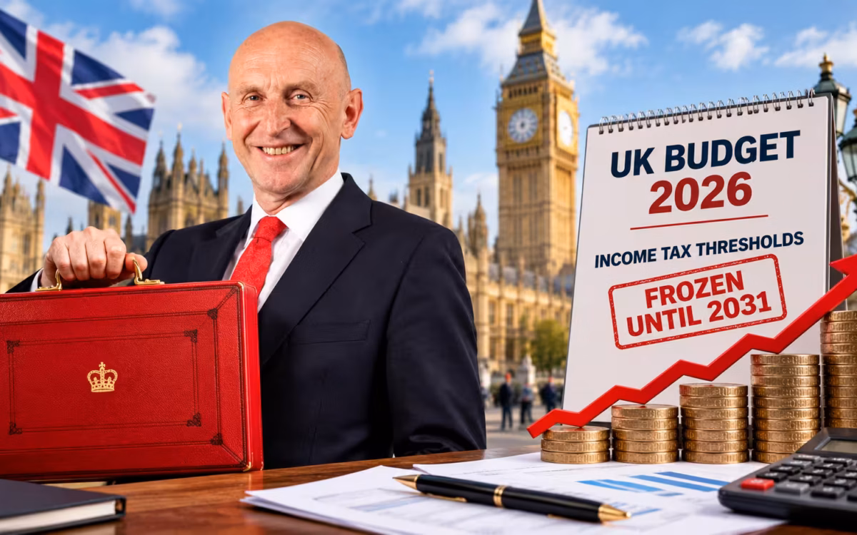 UK Budget Income Tax Freeze: Millions Face Higher Tax Bills as Thresholds Stay Frozen Until 2031